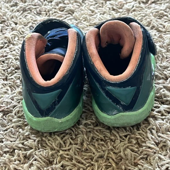 Nike LeBron James Infant Toddler Sneakers Girls Shoes Blue Turquoise Pink Sz 5C - Picture 3 of 5